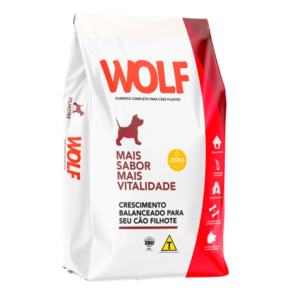 Ração Para Cães Filhotes Wolf 15kg (MP)