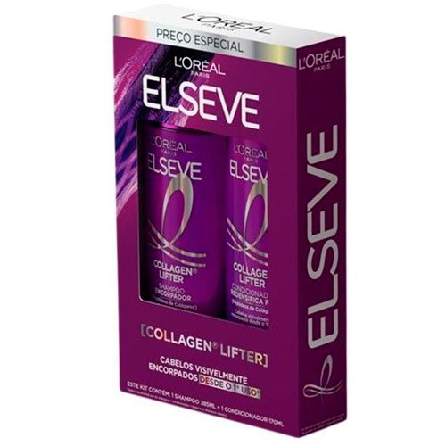 Kit L'Oréal Paris Elseve Collagen Lifter Shampoo 385ml + Condicionador 170ml