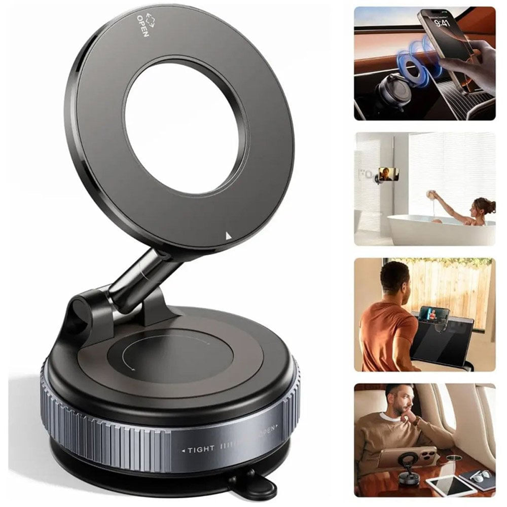 Suporte Para Celular Magnético 360° Automotivo Changping Preto E-BI