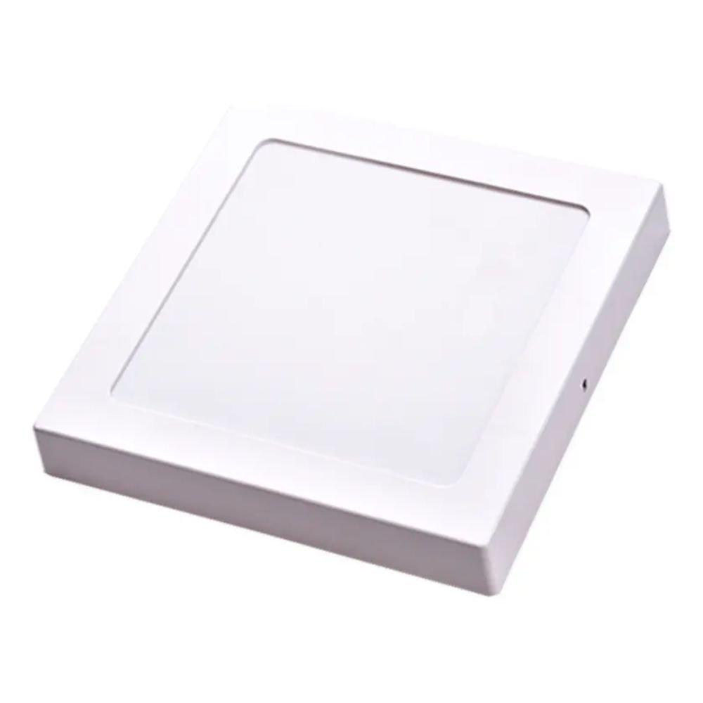Painel Quadrado De Sobrepor Avant LED 18W 6500K Luz Branco Frio Bivolt Pop Branco (MP)