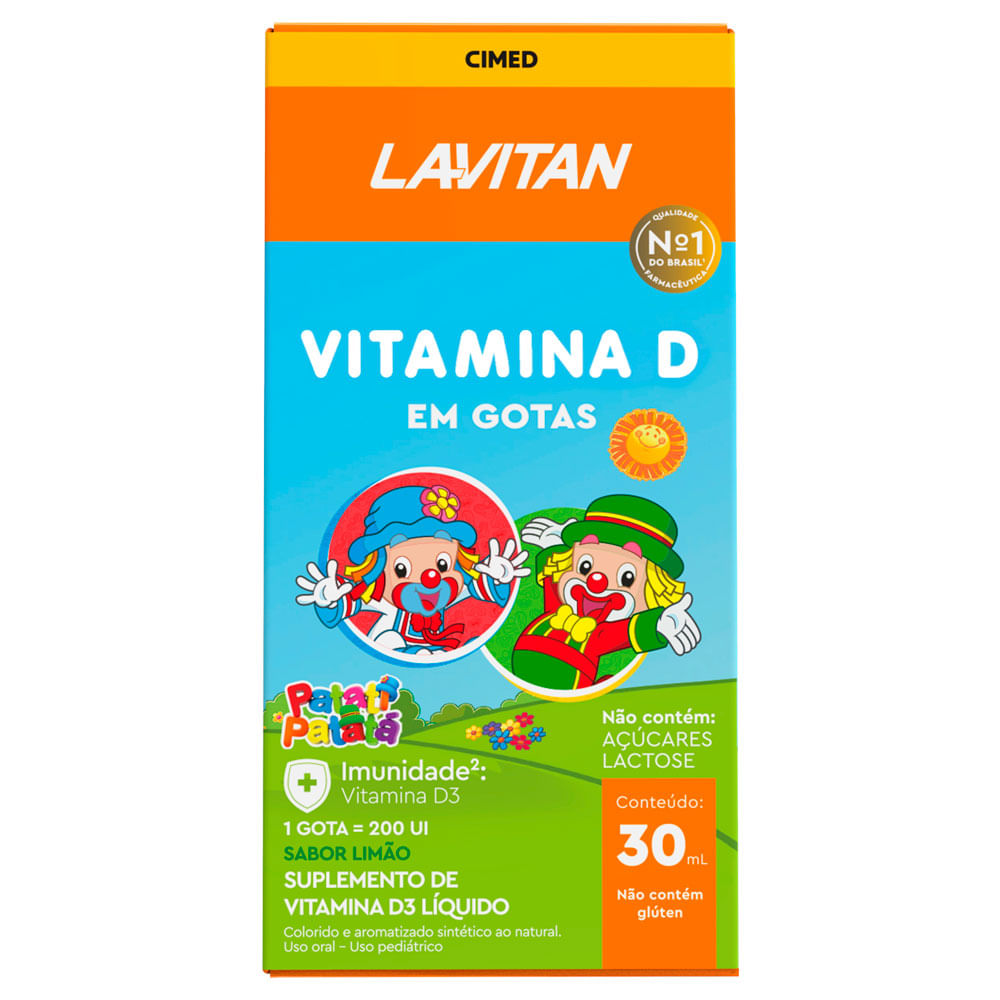 Lavitan Vitamina D Solução Gotas 30ml Cimed