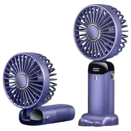 Mini Ventilador De Mesa Portátil Lilás Anhui E-BI