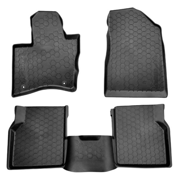 Jogo Tapete Bandeja 5 Peças Grid Fiat Toro 4 Portas 2016 A 2026 (MP)