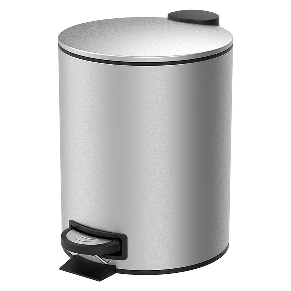 Lixeira 5 Litros Brinox com Pedal e Balde Spin Inox 3074/101 (ID)