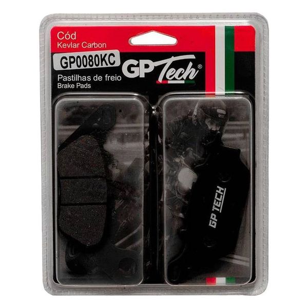 Pastilha Freio GP Tech 0080KC Factor 125 / Crypton 115 / Fazer 150 / (T) Nmax 160 Dianteira (MP)