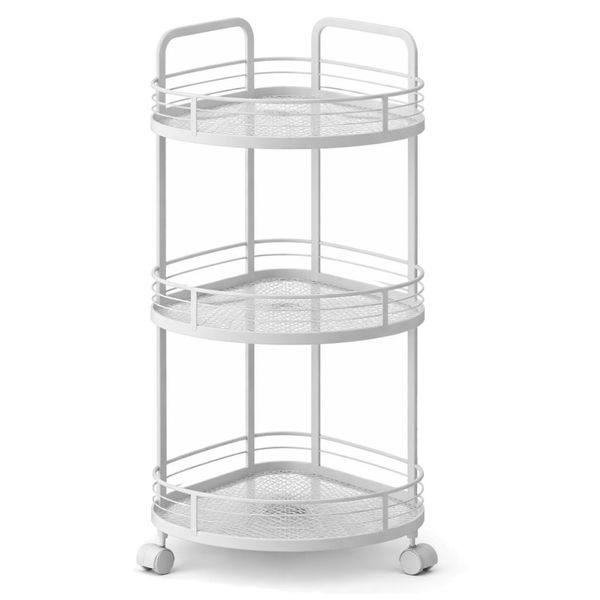 Carrinho Organizador Para Cozinha Yiwu 3 Andares Branco LE25930-14 E-BI