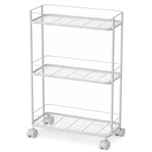 Carrinho Organizador Para Cozinha Yiwu 3 Andares Branco LE25930-15 E-BI