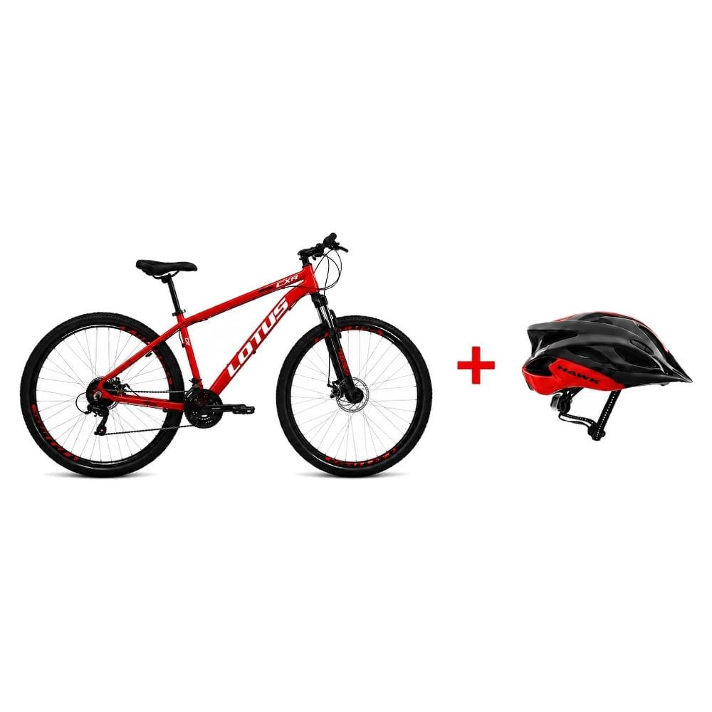 Bicicleta Cairu Aro 29 Lotus Cxr 17.5 21 Velocidades Aluminio Vermelho E Preto (MP)