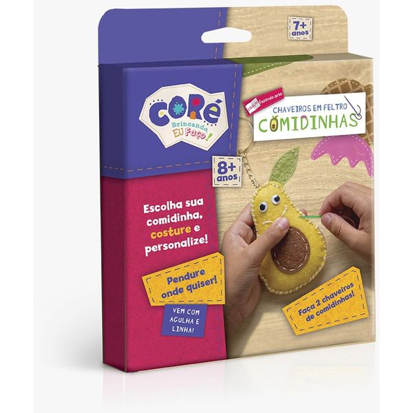 Kit Chaveiros Em Feltro Comidinhas Toyster 3393