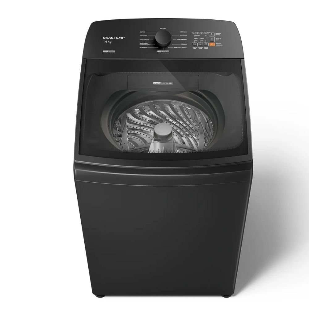 Máquina De Lavar 14kg Brastemp Smart Sensor 127V Cinza BWJ14A9ANA