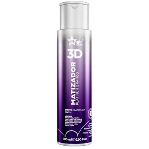 Matizador Magic Color 3D 500ml Platinum Branco (MP)
