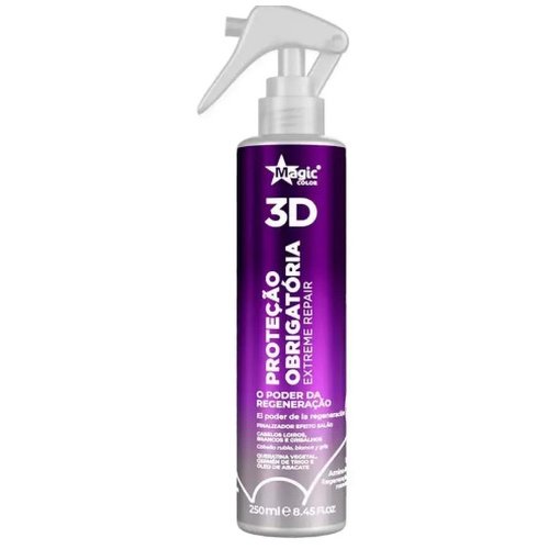 Spray Magic Color 3D Extreme Repair Proteção Obrigatória 250ml (MP)