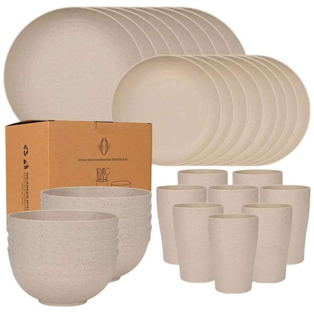 Conjunto de 32 Peças de Utensílios Xhionghi Mesa de Jantar Bege E-BI
