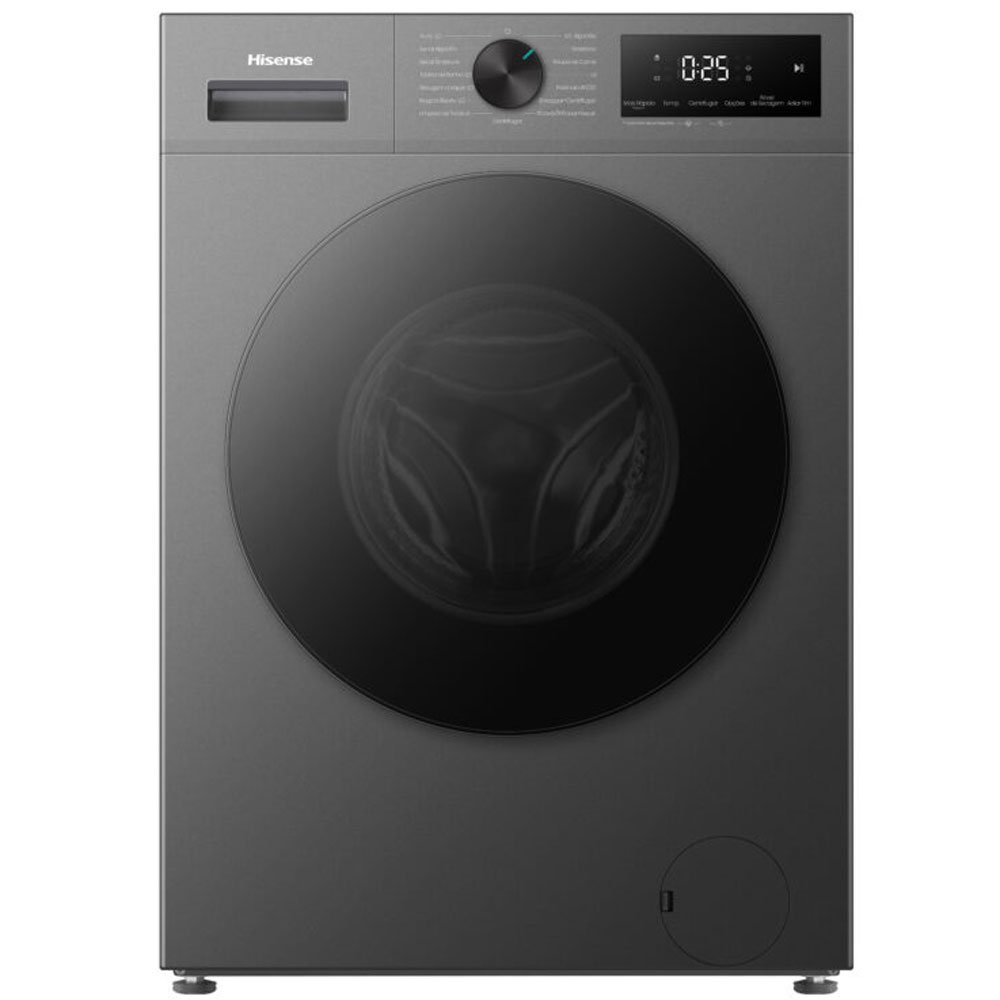 Lava e Seca 11kg Hisense Inverter Compacta Fit 127V Titânio WD1I1141BT1