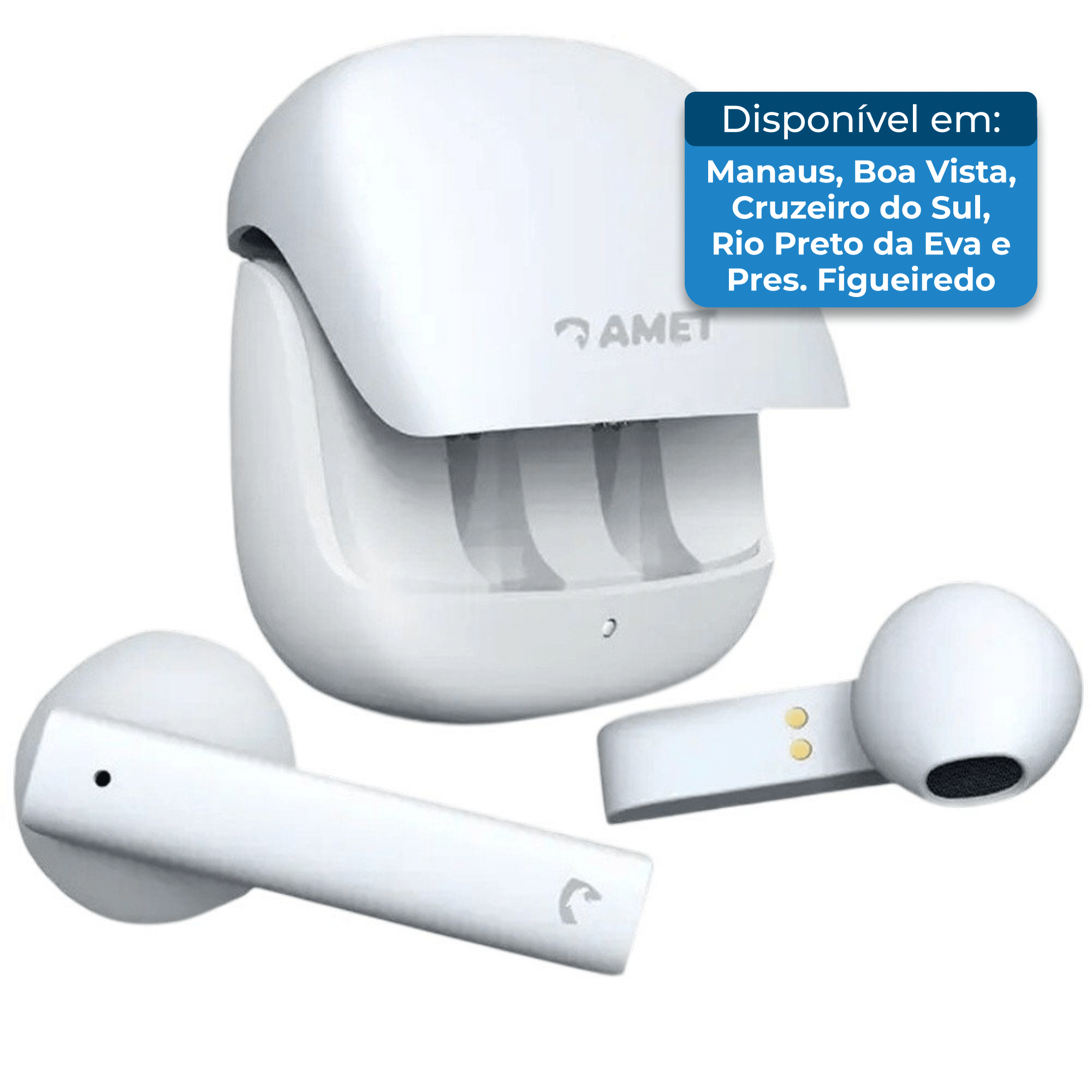 Fone De Ouvido Bluetooth Amet Sond Go Branco AG-BI
