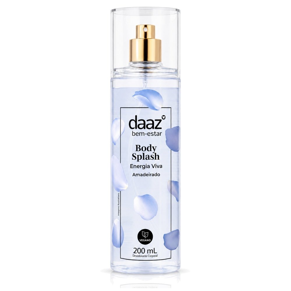 Body Splash Daaz Energia Viva Aromático Amadeirado 200ml