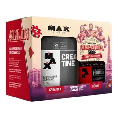 Kit Promopack Bitelo Max Titanium Creatina 500g + Hórus 150g