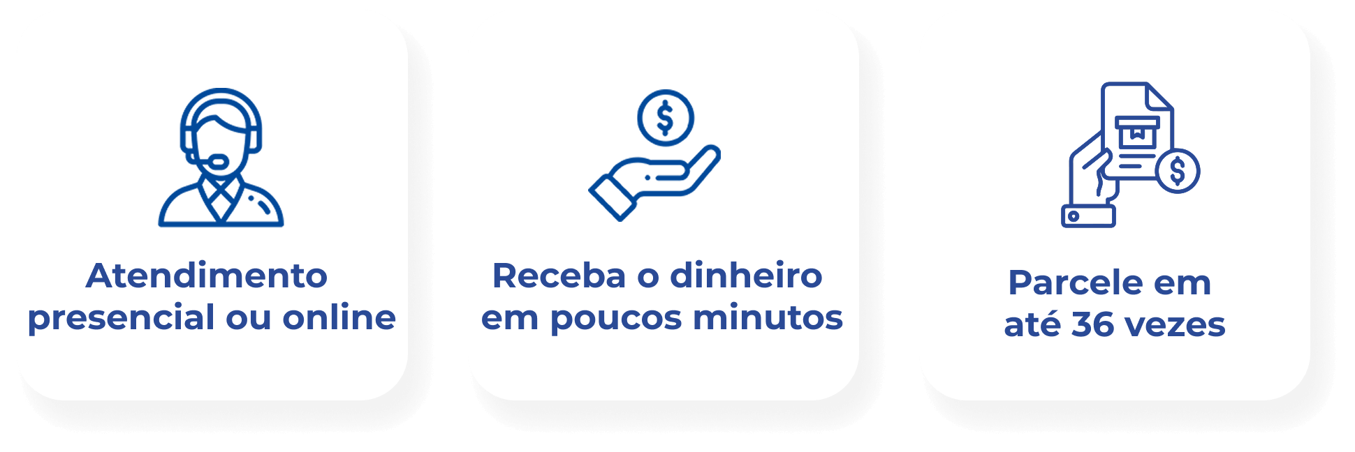 As principais vantagens são: Atendimento rápido e fácil, Dinheiro na mão ou na sua conta, Negativados podem ter limite, Parcelamento de 3 a 24 vezes, Dinheiro na conta em até 4 dias úteis, Negativados podem ter limite, Contratação no SAC das Lojas Bemol, Contratação por telefone e Contratação pelo App Conta Bemol